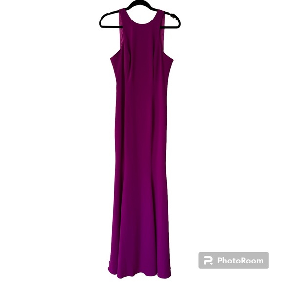 Jay Godfrey Purple Cowl Back Sleeveless Full Length Formal Evening Gown 6 - Picture 2 of 9